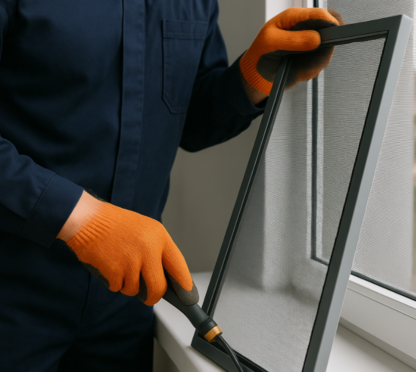 Montaj plase insecte